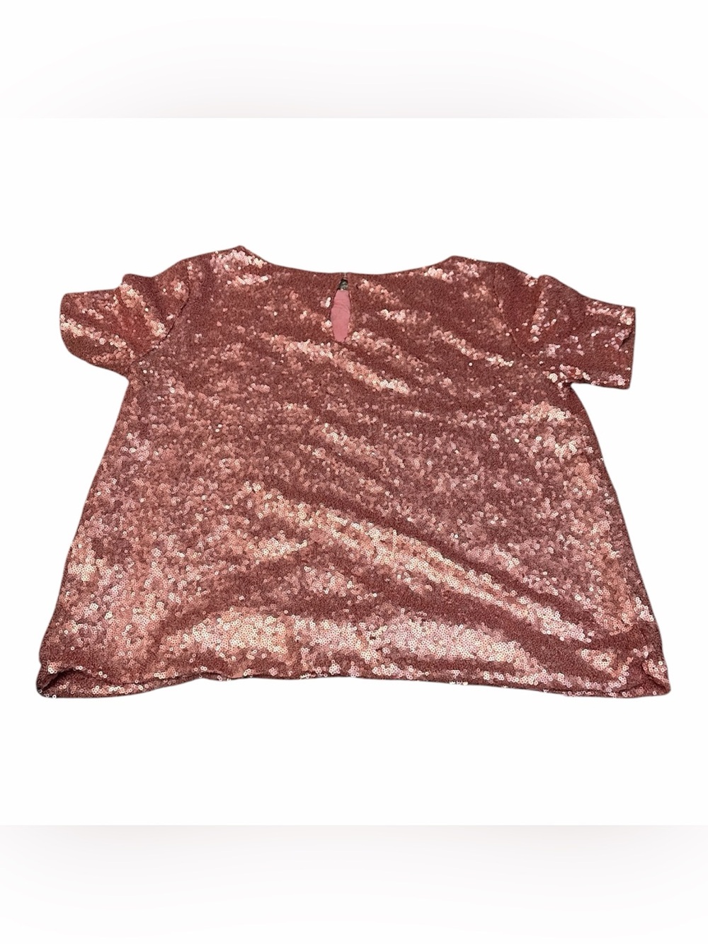 Sunday in Brooklyn Pink Sequin Top S Party Holiday New Years Birthday Sparkle - Picture 3 of 5